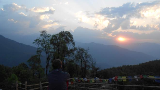 Staring into the sunrise