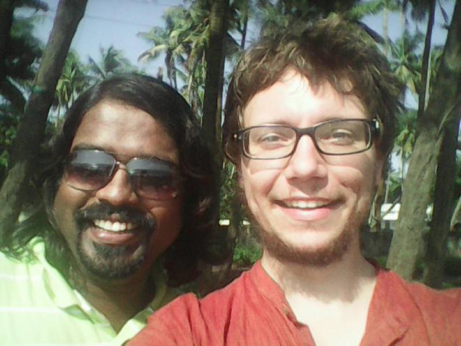 Me and Rameshbabu - an awesome guy ready to cheer anyone up