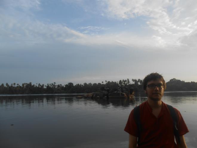 My face at an amazing river