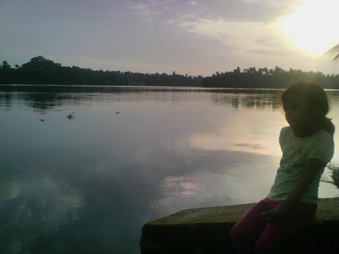 Wilson’s daughter at an amazing scenery