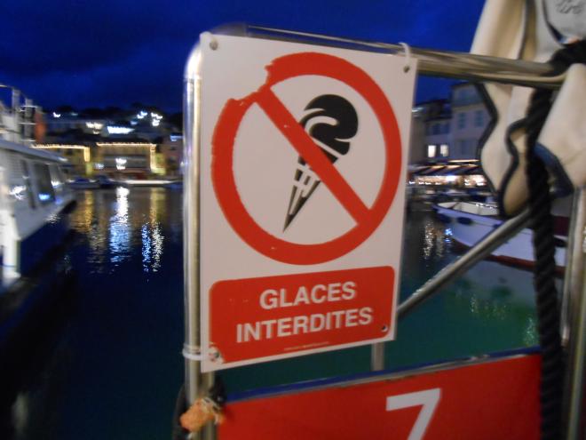 Ice cream not allowed