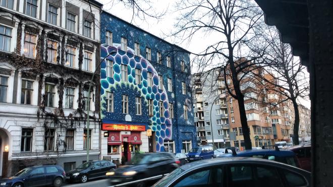 House with street art